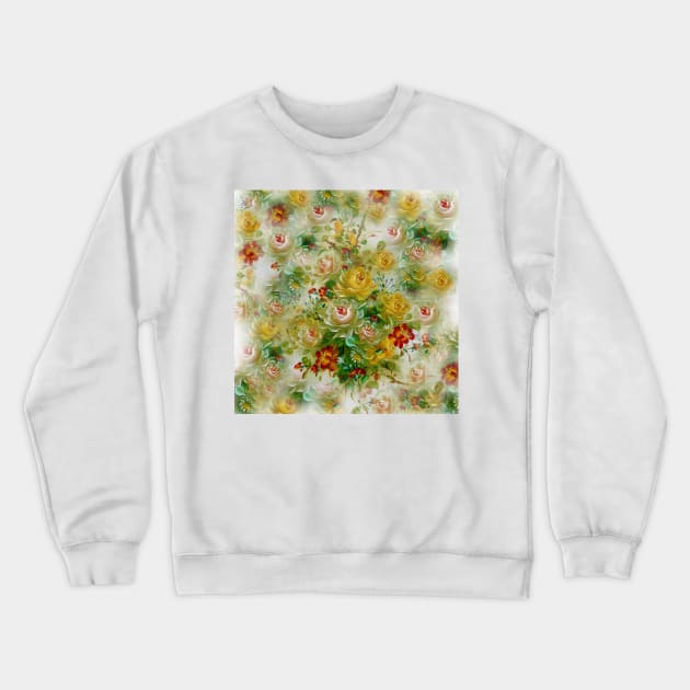 ROSES VINTAGE BOUQUET Crewneck Sweatshirt by Overthetopsm